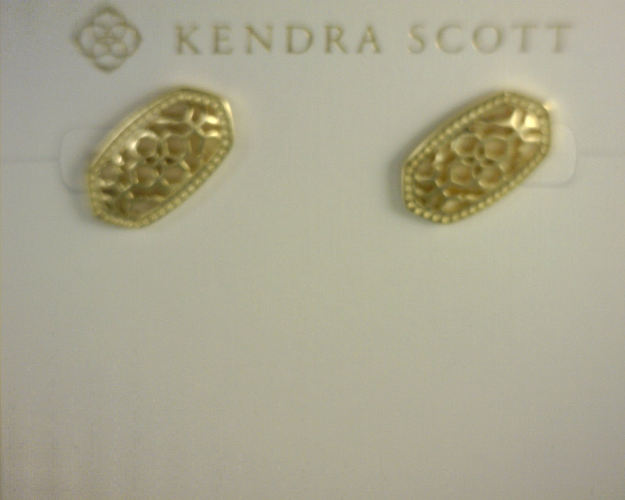 Kendra Scott Ellie Earrings Gold Filigree Metal