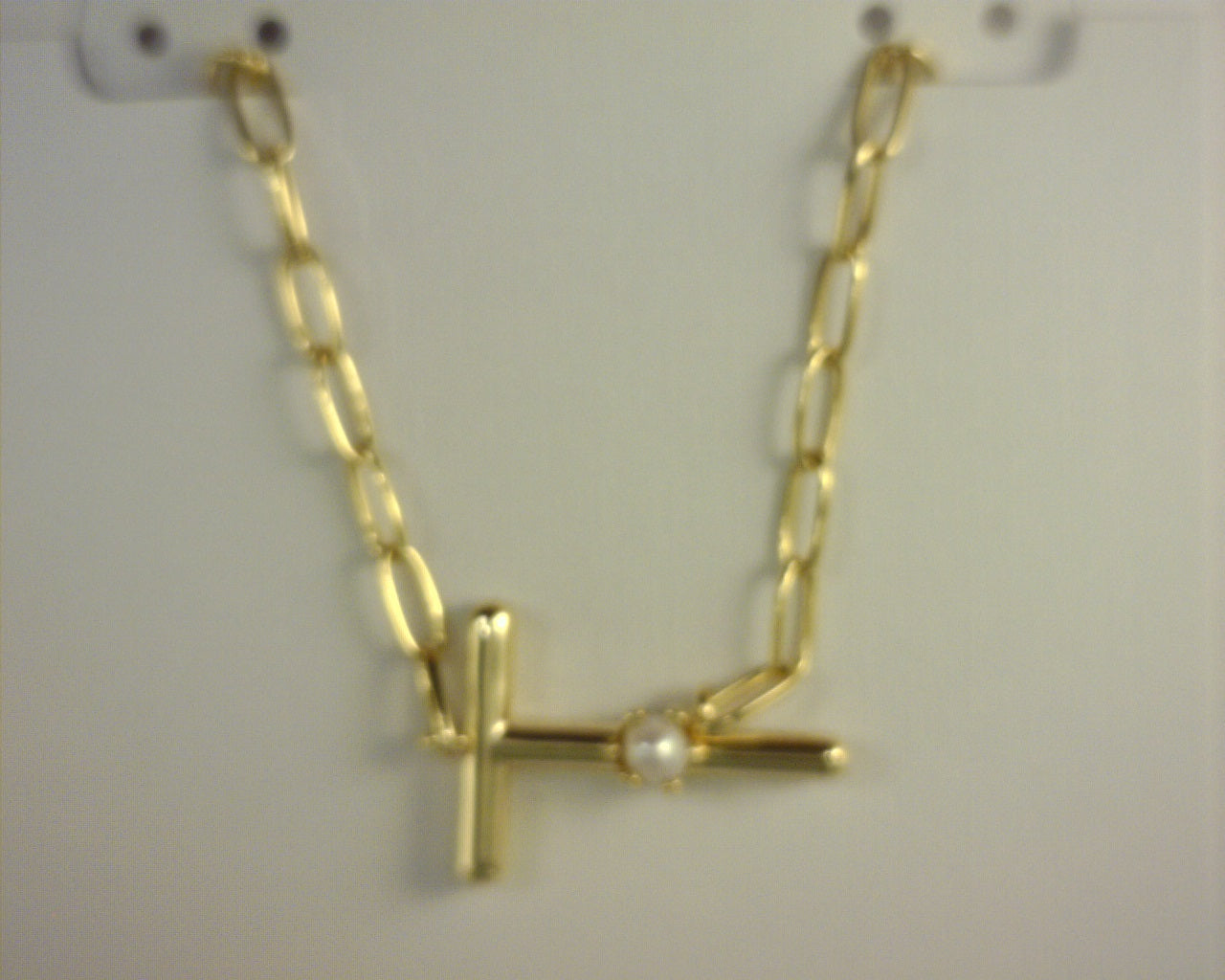 Kendra Scott Pearl Letter T Pendant Gold White Pearl
