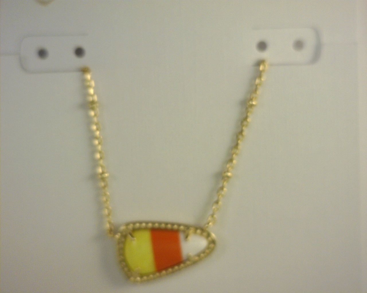 Kendra Scott Candy Corn Pendant Gold Candy Corn MGNST