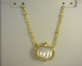 Kendra Scott Pumpkin Pendant Gold Ivory MOP