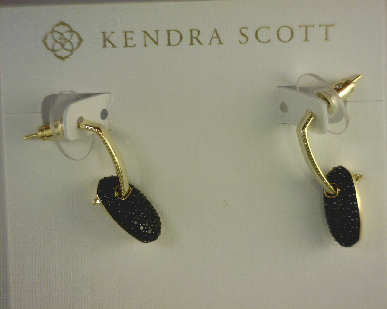 Kendra Scott Bailey Pave Huggie Earrings