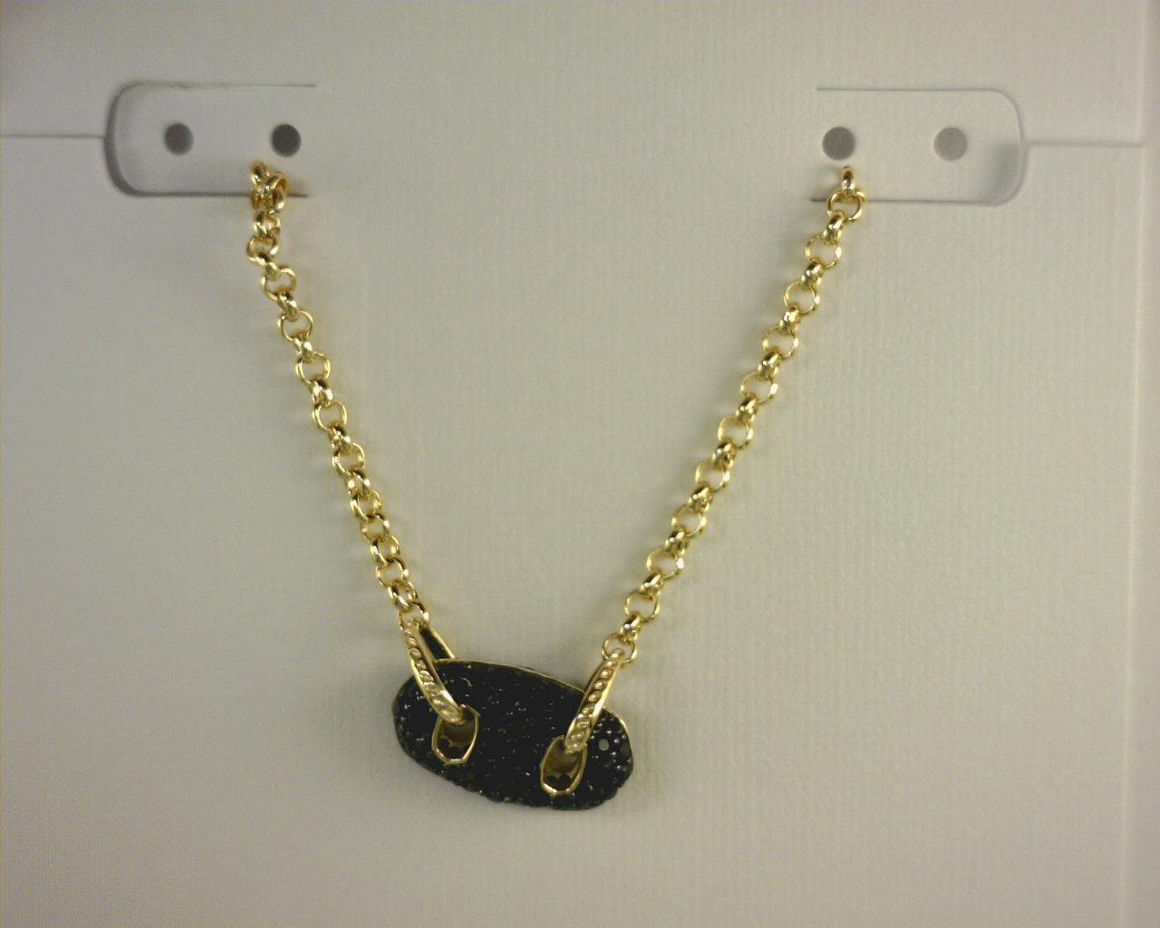 Kendra Scott Bailey Pave Necklace Black Crystal