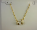 Kendra Scott Bailey Pave Pendant Gold White Crystal