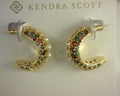 Kendra Scott Krista Hoop Earrings Gold Multi Mix