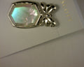 daphne bow drop earring silver mop
