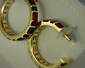 jaimee hoop earring gold multi mix