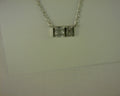 RHODIUM JAIMEE SHORT PENDANT WHITE CZ