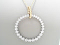 Gabriel NY 14K  Gold Diamond Bujukan 30mm Drop Necklace 1.0ctw S1777424