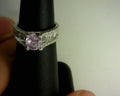 Lady's White 14 Karat Engagement Ring