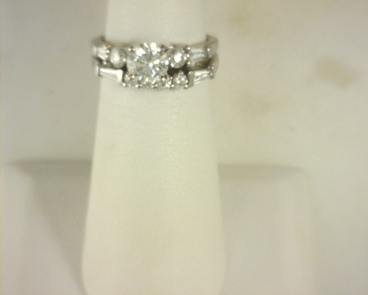 Diamond Bridal Set 1.38cttw 14K White Gold