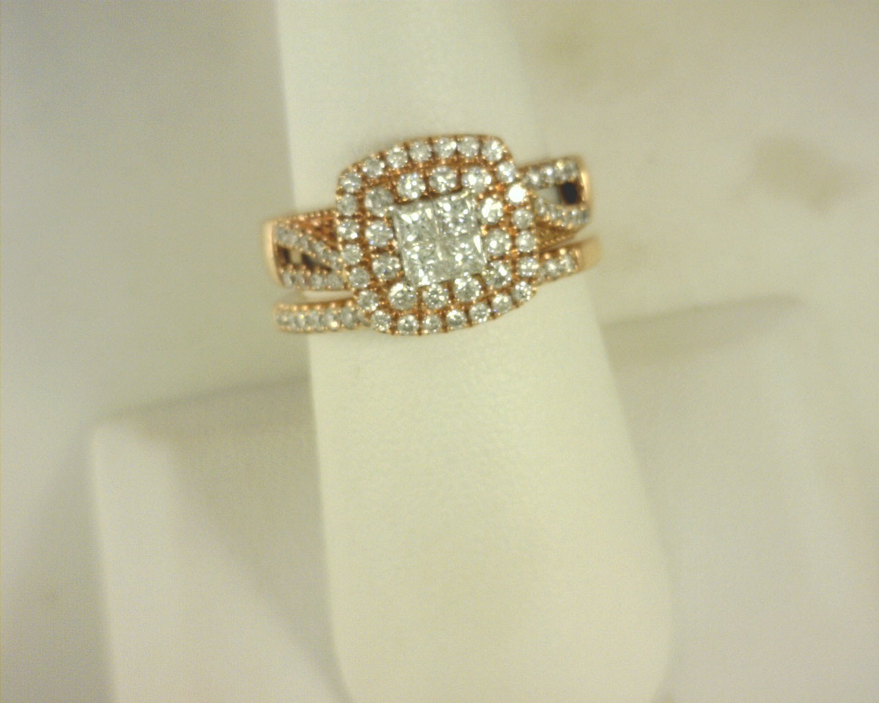 Diamond Bridal Set 14K Rose Gold