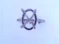 Gabriel NY Camden - 14K White Gold Hidden Halo Oval Diamond Engagement Ring .51cts #S1355656