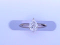 Diamond Solitaire Pear Ring .75cttw 14K Yellow Gold