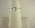 Diamond Solitaire Ring Salt and Pepper Round 1.0ct 14K White Gold