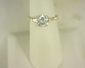 Diamond Ring .55cttw 18K Yellow Gold<br>CZ Center
