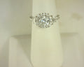 Diamond Ring 1.16cttw 18K White Gold<br>CZ Center
