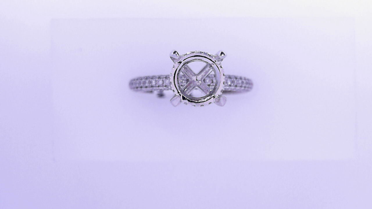 Gabriel NY Alinna - 14K White Gold Round Diamond Engagement Ring .70cts #S1622951
