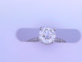 Diamond Solitaire Ring Round 1.93cttw 14K White Gold<br>Center 1.53ct SI1 H