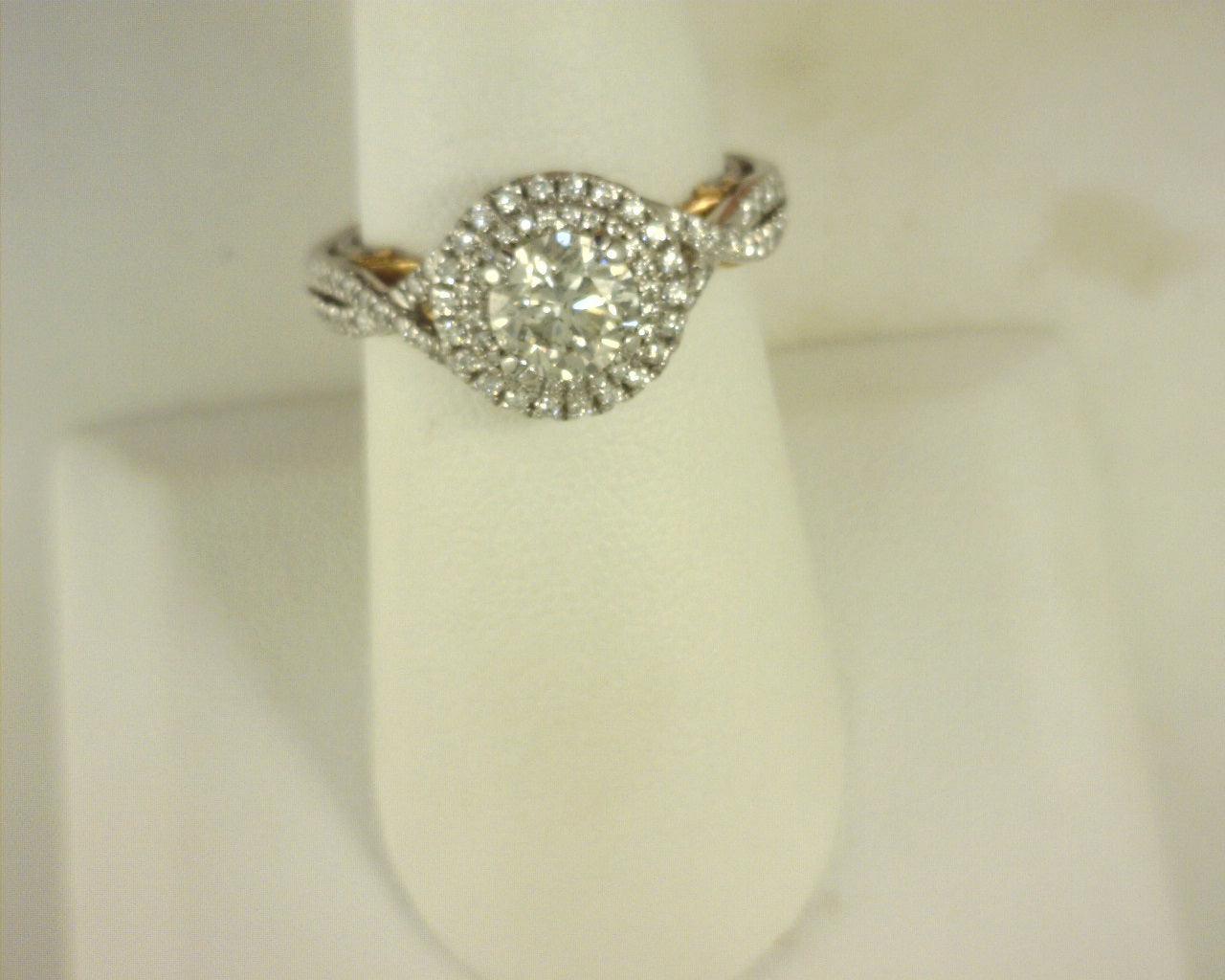 Diamond Ring 1.60cttw 14K Yellow/White Gold<br>Center 1.0ct