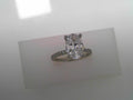 Gabriel14KW .17 ctw Diamond Engagement Ring CZ Center