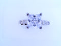 Gabriel NY Amira - 14K White Gold Princess Cut Diamond Engagement Ring .52cts CZ Center #S1778970