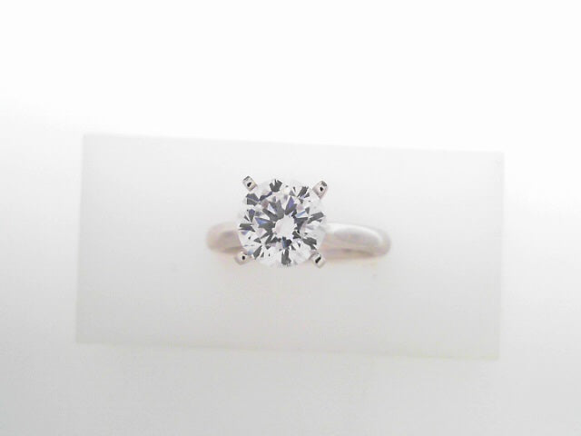 Gabriel NY Bridal Lauren - 14K White Gold Round Diamond Engagement Ring S1506499 CZ Center