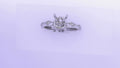 Gabriel NY Mason - 14K White Gold Round Diamond Engagement Ring .29cts 6.5mm