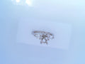 Gabriel 14k 3 stone Diamond ER .61ctw head size 10.5x7.0
