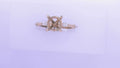 Gabriel NY Erica - 14K White-Yellow Gold Round Diamond Engagement Ring .16cts #S1780527 Center 7.4mm