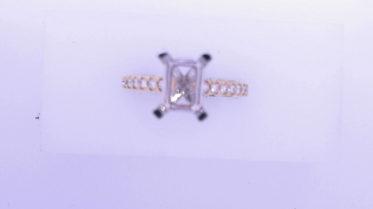 Gabriel NY Logan - 14K Yellow Gold Emerald Cut Diamond Engagement Ring .37ctw 7X5mm #S1780515