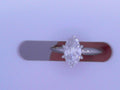 Diamond Solitaire Ring 1.0cttw Marquise 14K White Gold