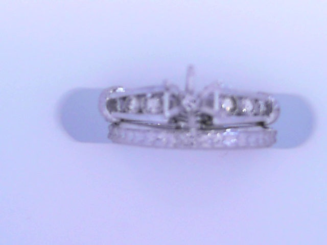 Diamond Bridal Set Semi Mount .38cttw 14K White Gold