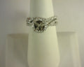 Diamond Bridal Semi Mount Set 1.25ctw 14K White Gold