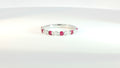 Diamond and Ruby Band 14K White Gold