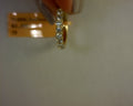 3/4ctw LAB diamond PAVE SET half round band 14k yellow gold size6