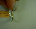 2ctw LAB diamond U PRONG round shape eternity band 14k white gold sz7