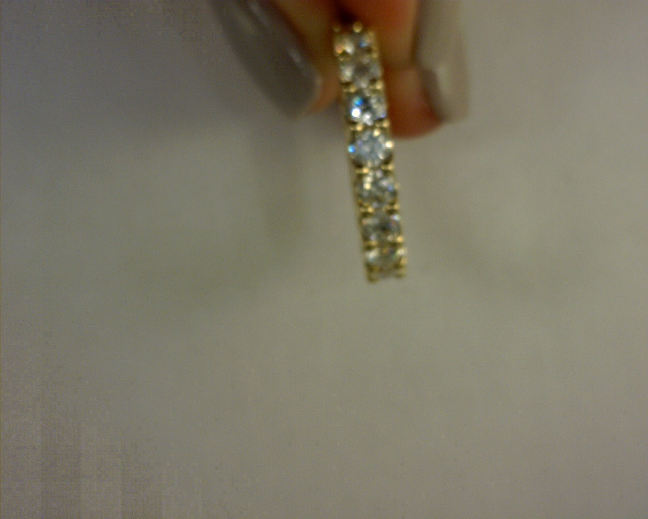 3ctw LAB diamond U PRONG round shape eternity band 14k yellow gold sz 6