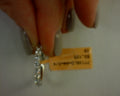3/4ctw LAB diamond SINGLE PRONG half round band 14k white gold sz 6.5