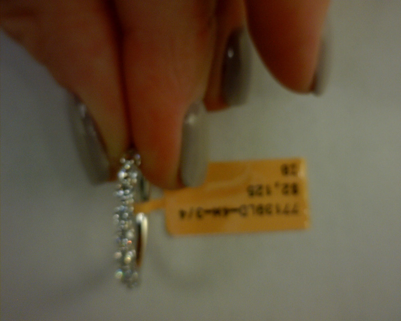 3/4ctw LAB diamond SINGLE PRONG half round band 14k white gold sz 6.5