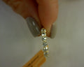 1ctw LAB diamond SINGLE PRONG half round band 14k yellow gold sz 6