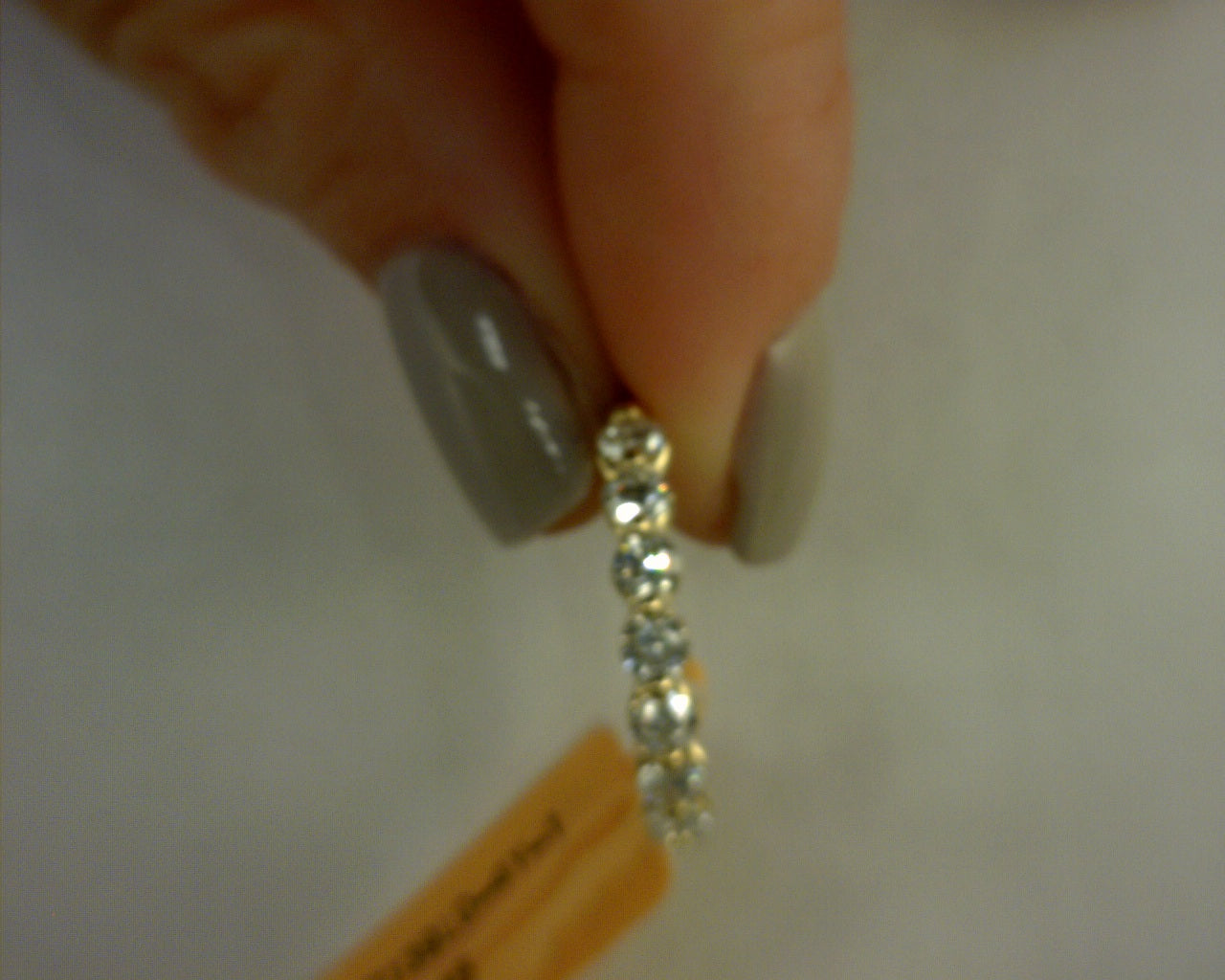 1ctw LAB diamond SINGLE PRONG half round band 14k yellow gold sz 6