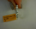 1.5ctw LAB diamond SINGLE PRONG half round 14k white gold sz6.5