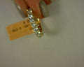 3ctw 14k yellow gold LAB diamond PAVE SET eternity band sz. 6