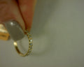 1/2ctw 14k yellow gold LAB diamond PAVE SET HALF round band sz 6