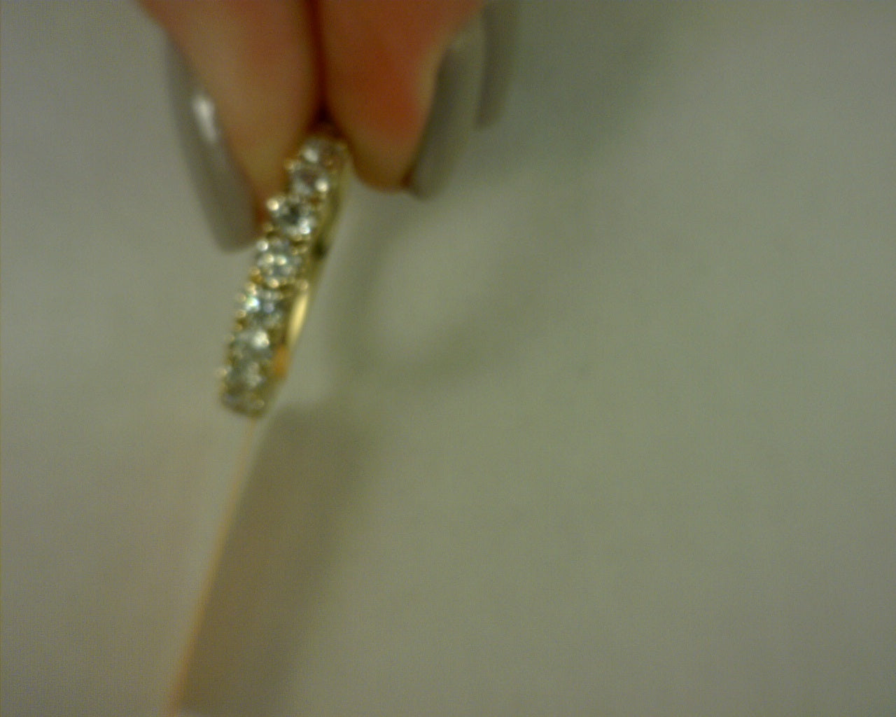 1ctw 14k yellow gold LAB diamond PAVE SET HALF round band sz6