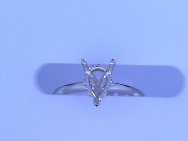 Diamond Semi Mount Ring .09cttw 14K White Gold