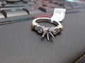 Lady's Two-Tone 14 Karat Fashion Ring With 4=0.40Tw Round G Si1 Diamonds