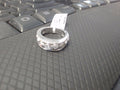 Lady's White 14 Karat Fashion Ring With 12 Round Diamonds