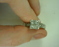 Lady's White 14 Karat Fashion Ring With 10=1.36Tw Princess Diamonds