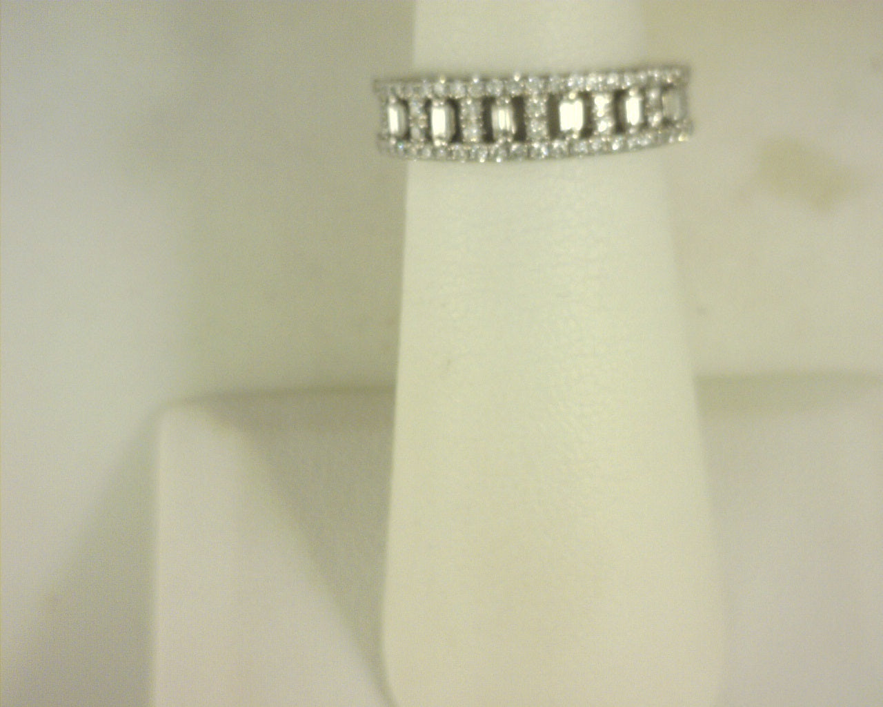 Diamond Fashion Ring .89cttw 14K White Gold